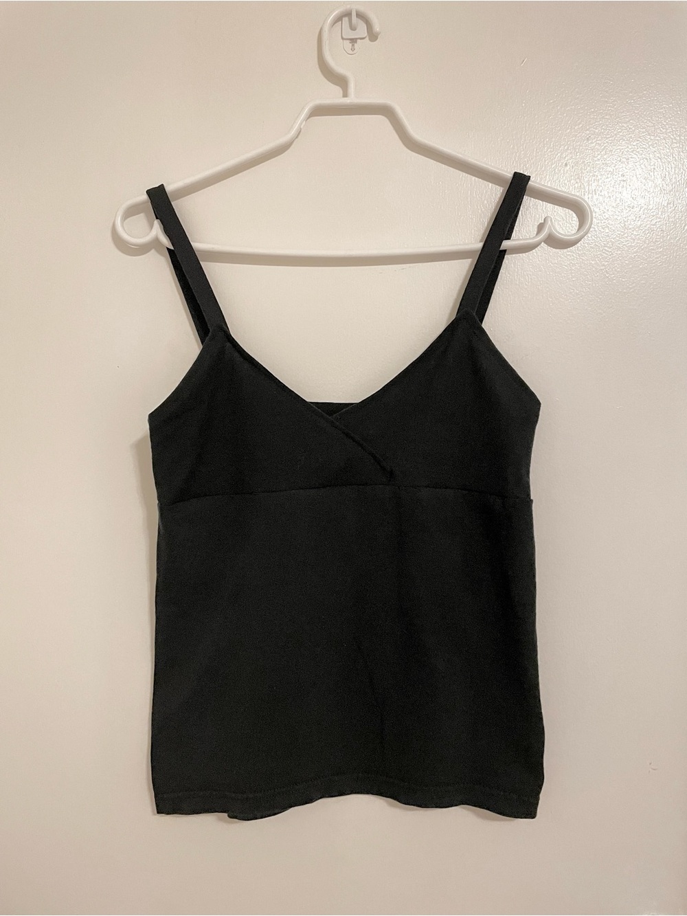 Upcycled Black Babydoll Tank Top | Hand-Sewn Fitted Cami